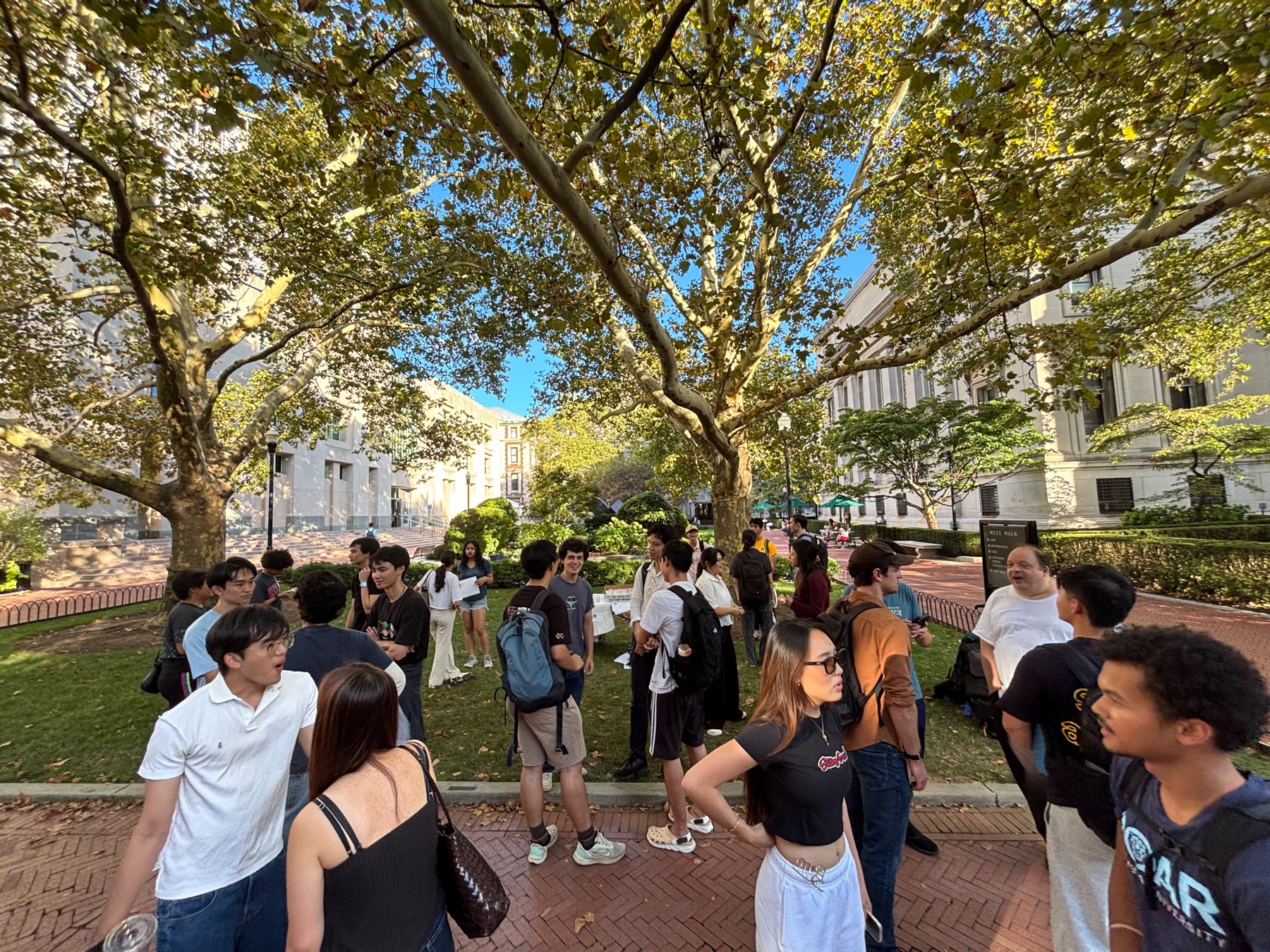 Attendees gathering on campus at the 2026 Fall Social